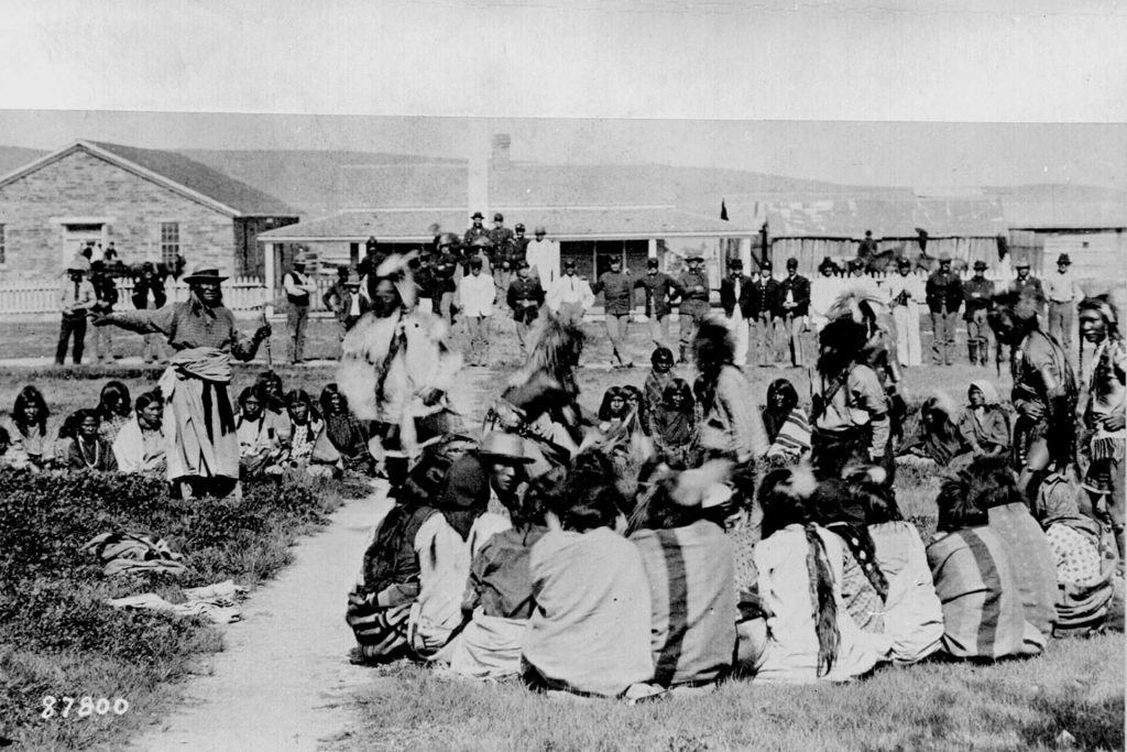 In 1892, the Indian Shoshone were embarrassed in the reserve